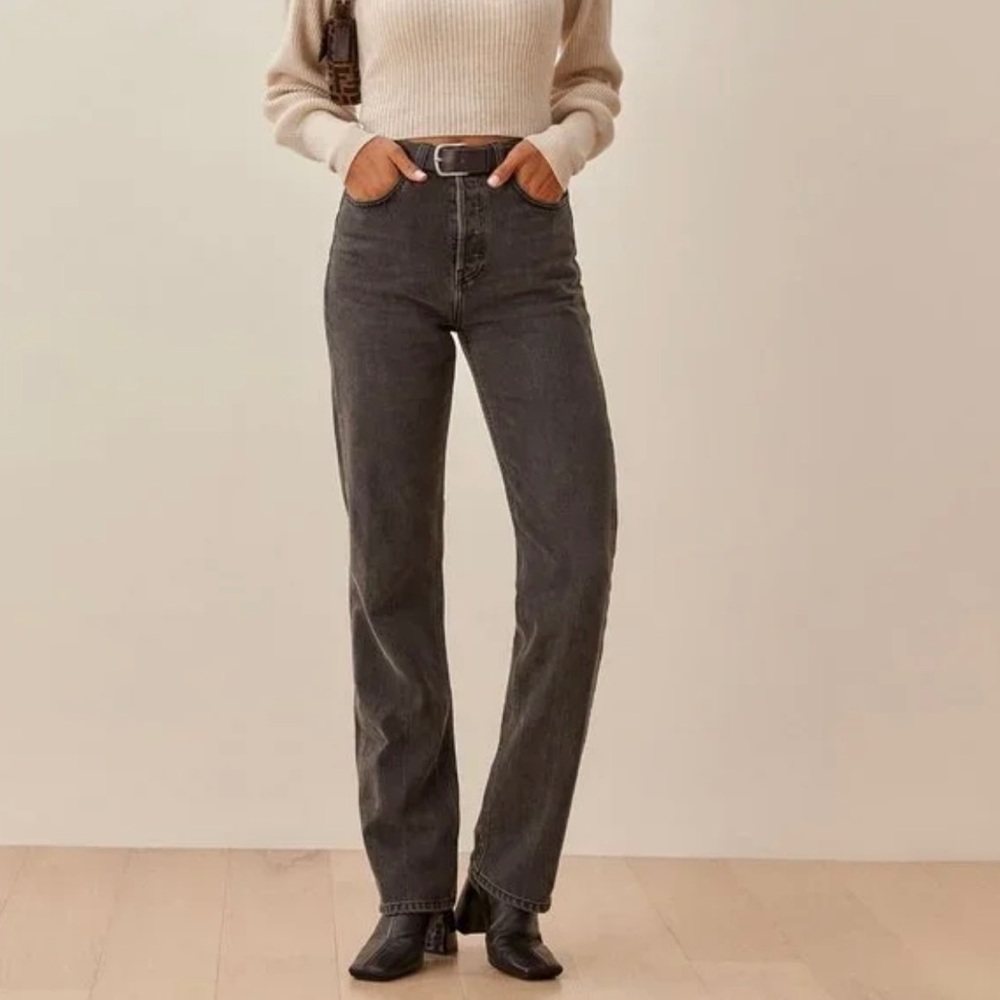 Reformation Seine Straight Leg High Waist Jeans